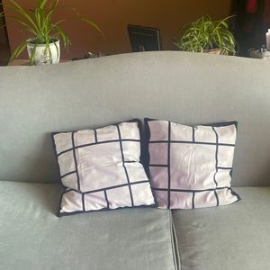 4 Packs Black and white Decorative Throw/accent Pillow Covers 16x16 Inch